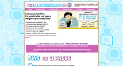 Desktop Screenshot of pinspersonalizados.es